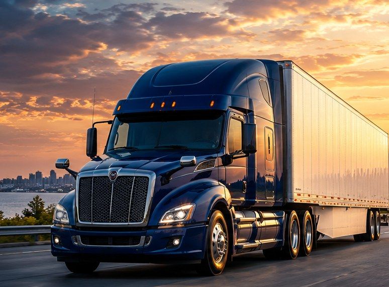 Brightway tractor-trailer on the highway